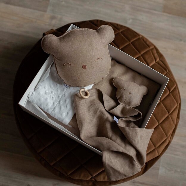 Cacao Teddy bear musical pillow
